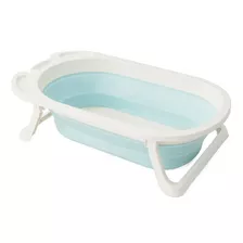 Banheira Dobrável Bagno Portátil Baby Style Cor Azul