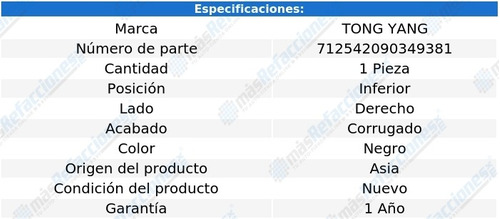 Estribo Derecho Inf Corrug Volkswagen Passat 06-11 Tong Yang Foto 2