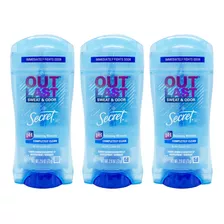 Secret X3 Desodorante Clear Gel Outlast Completely Clean 