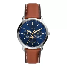 Reloj Hombre Fossil Neutra Moonphase Piel Multi