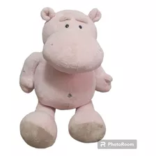 Boneco Fofo Pelúcia Hipopótama Rosa - Ótimo Estado