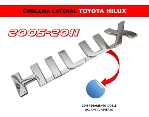 Par De Emblemas Toyota Hilux 2005-2011 Foto 4