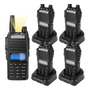 2 Radios Walkie Talkie Baofeng Uv82 Uhf/vhf 128 Canale 8km Bandas De Frecuencia 25 | 12.5khz Color Negro