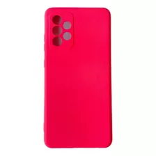 Capa Capinha De Silicone Compatível A52 /a52s Int. Aveludad0 Cor Rosa Neon