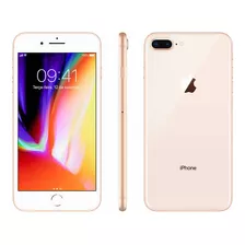 iPhone 8 Plus 64gb Dourado Saúde Da Bateria 100%+brindes 10x