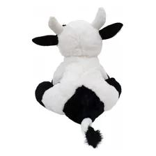 Vaca Branca Manchas Pretas 32cm - Pelúcia