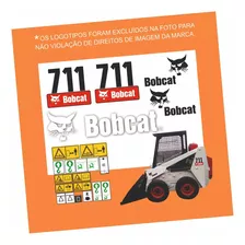 Kit Adesivo Para Minicarregadeira Bobcat 711 - Compativel