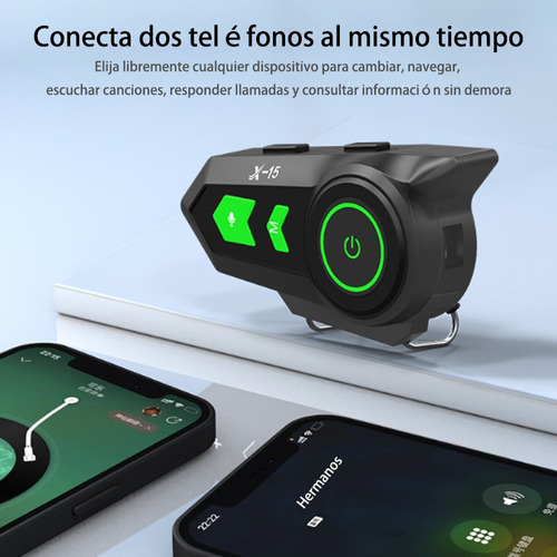 Audfonos Para Casco De Motos Bluetooth5.2 Impermeables Ipx7 Foto 10