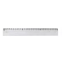 Régua Braille Tátil Adaptada Baixa Visão 30 Cm - Cristal