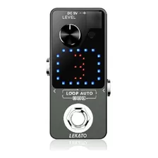 Pedal Guitarra Simulador Novos Efeitos Sonoros Loop Lekato Cor Preto