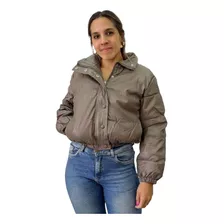 Campera Puffer De Mujer Engomada.