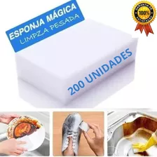 Kit 200 Esponja Mágica Bucha Melamina Buchinha Buxa Manchas