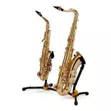 Suporte Duplo Para Saxofone Alto Tenor Hercules Ds537b 8275