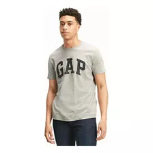 Gap Playera Clásica Con Logotipo Para Hombre, Gris Claro