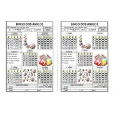 2500 Cartelas De Bingo - Sistema Fácil De Personalizar.