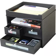 Wood Midnight Black Collection, Organizador De Escritor...