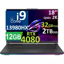 Asus Rog Strix G18 Qhd 2k Ci9-13va 32gb 2tb Ssd Rtx4080 12gb