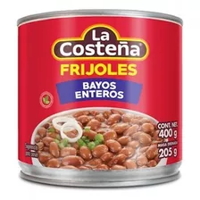 Frijoles Bayos Enteros La Costeña 400 Gr - Origen Mexico