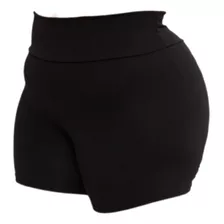 Short Fitness Plus Size Feminino Curto Reforçado Cós Alto