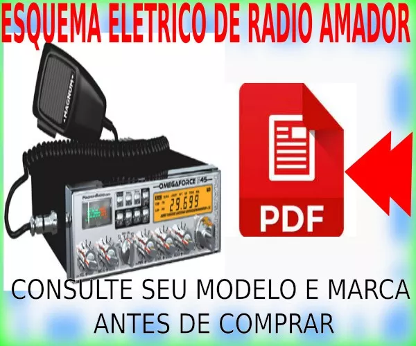 Esquema Eletrico Radio Amador -consulte Sua Marca E Modelo