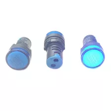 Sinaleiro De Comando Led 22mm 220 Vca Azul