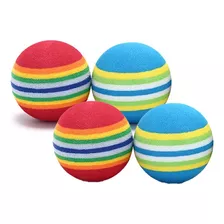 4 Pelotas Para Gatos Juguetes Para Gatos Juegos Para Gatos Color Multicolor