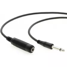 Cable De Extension Audio Mono 1/4 Macho/hembra | 3 M, Ne...