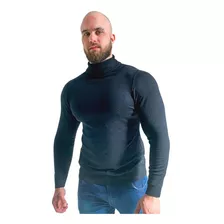 Plus Size Blusa De Lã Gola Alta Linha Masculina Master 