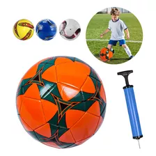 Bola Futebol Campo Infantil Tamanho 5 + Bomba Para Encher