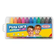 Pintura De Cara Crayones 12 Colores Artel