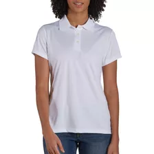 Hanes Cool Dri Playera Estilo Polo Para Mujeres, M, Blanco