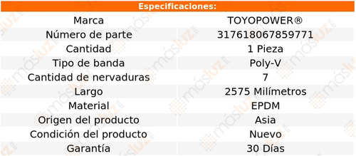 Banda Para Dodge Ram 4000 8 Cil 5.7l 2010 Toyopower Foto 4