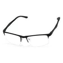 Óculos Armação Masculino Alumínio Nylon Sem Grau Br-3930