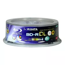 Ridata 50gb Bd-r Dl Dual-layer Blu-ray Writable 6x Disc 25pk