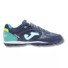 Chuteira De Society Joma Top Flex Original Azul E Verde