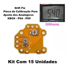 15 Drift Fix Placa Calibração Ajuste Analógico Ps4 Ps5 Xbox