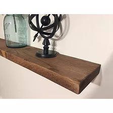 Prateleira Reta Painel Pinus Com Suporte Invisível 95x20 Cm Cor Imbuia