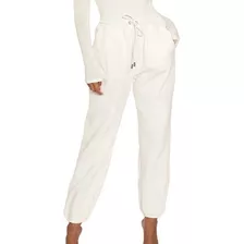 Babucha Jogger Mujer Casual Frisa Pantalón Elástico Friza