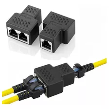 Adaptador Emenda Extensor Duplicador Rj45 Cabo Rede Internet