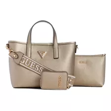 Cartera Guess Bolso Bg921175 Pewter - Original