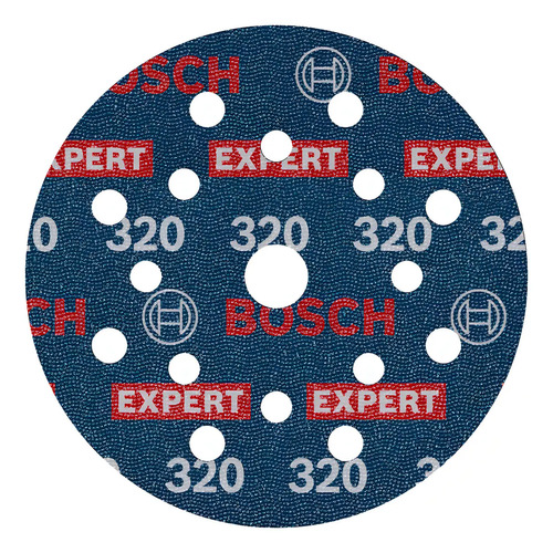 Lija Orbital Velcro Bosch 125mm Expert Multi Mater G320 X 6u Cantidad De Granos 320