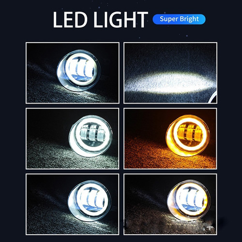 Luz Antiniebla Led Drl De 3,5  Para Toyota Fortuner Avalon Foto 3