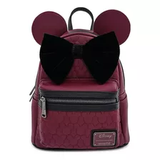 Mochila Disney Loungefly Orejas Minnie Mouse Vino Original 