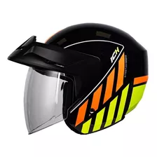 Casco Abierto Ich 101 Blade Ngrbr-am Visor Transparente