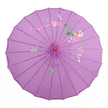Sombrilla China Tela Bambu Paraguas Jamones