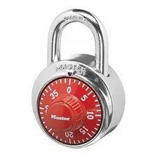 Candado Master Lock Combinacion Tipo Caja Fuerte Rojo Color Red