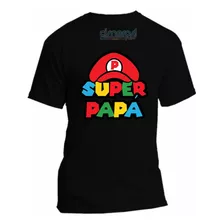 Playera Super Papa Mario Bros Dia Del Padre