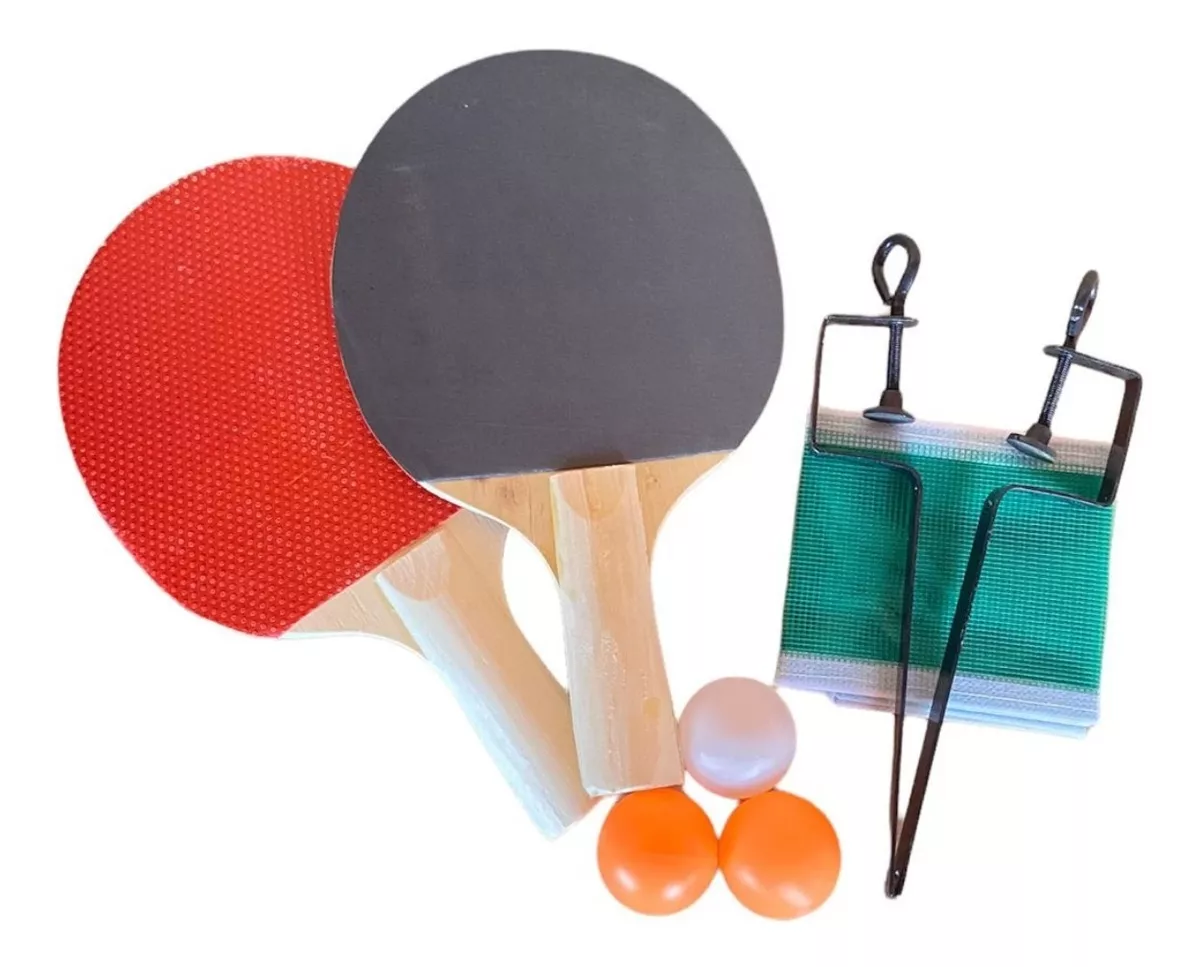 Ping Pong Tênis De Mesa 2 Raquetes + 3 Bolinhas + 1 Rede