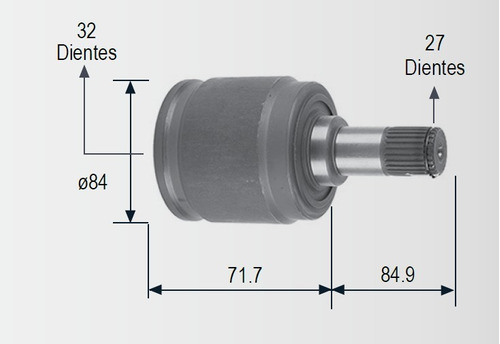 Espiga Lado Caja Honda Cr-v L4 2.4 2002-2013 (izq) 27x32 Die Foto 2