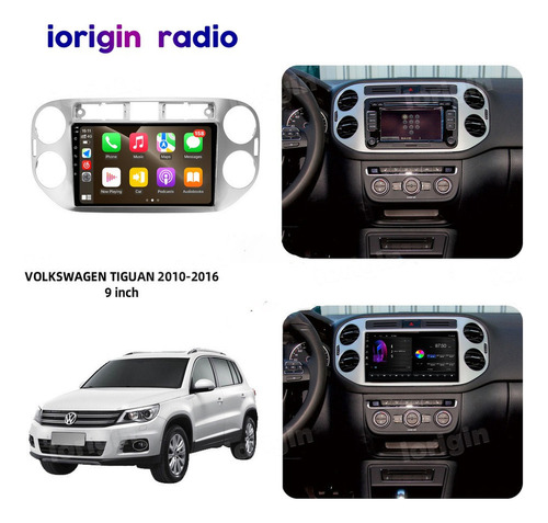 Radio Multimedia Carplay Para Volkswagen Tiguan 2010-2016 Foto 2